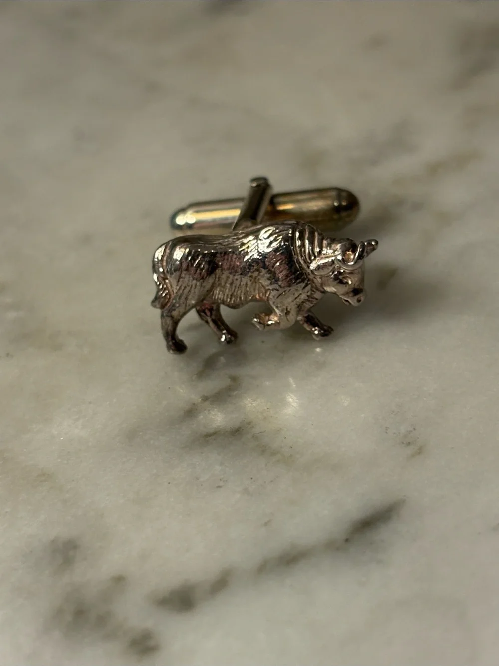 Tiffany & Co. .925 Silver Bulls and Bears Cufflinks with Box and all